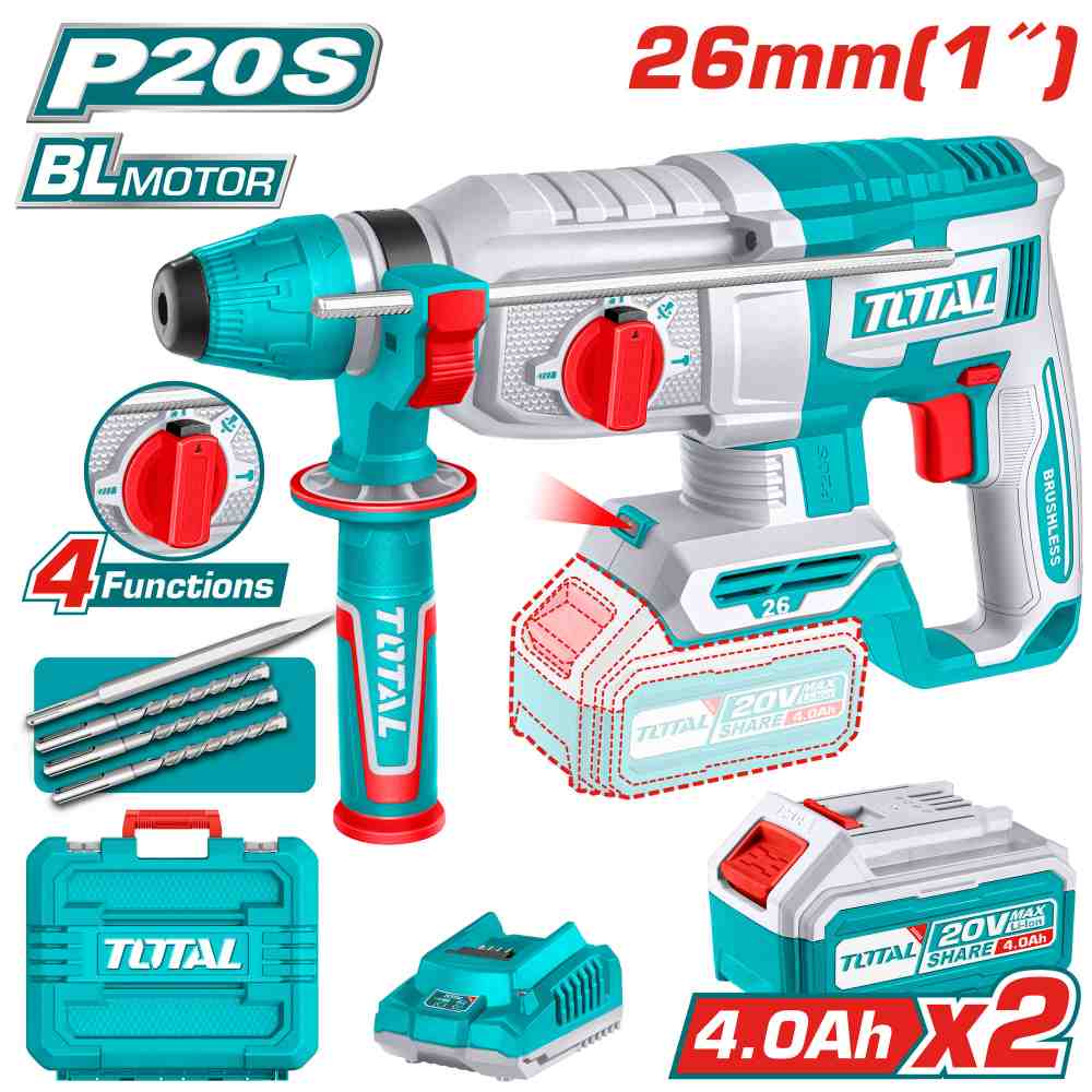 Lithium-Ion Rotary hammer Brushless Motor 26mm